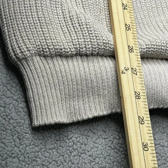 Orvis Vest Mens 2XL Beige Brown Full Zip Cable Knit Suede Trim Field Hunting XXL - Picture 14 of 14